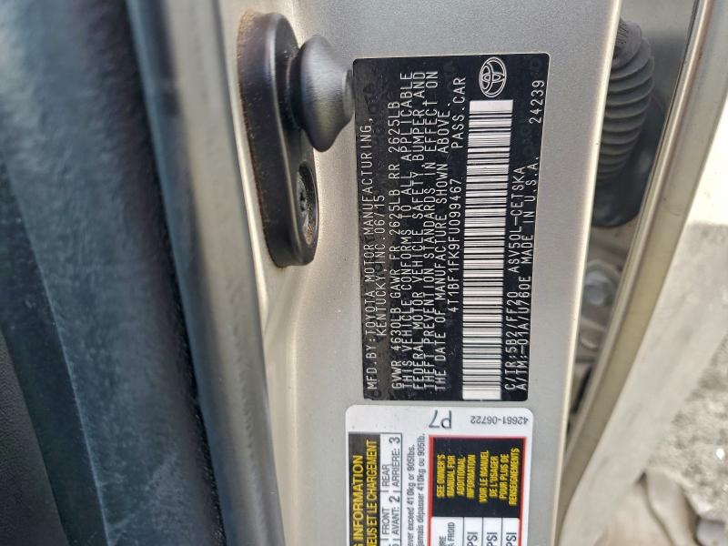 2015 TOYOTA CAMRY LE #3305442160