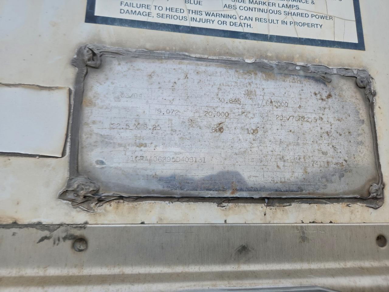 Lot #3317797105 2005 GREAT DANE TRAILER