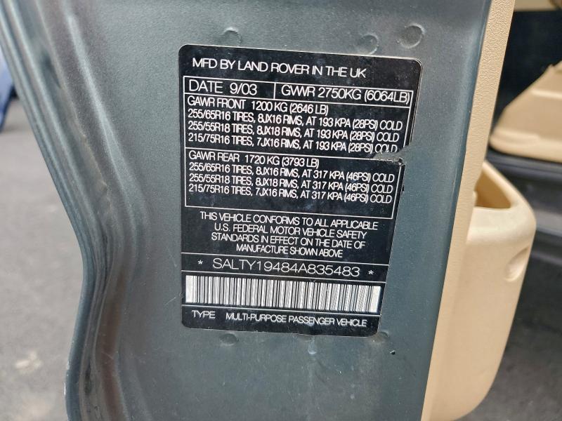 2004 LAND ROVER DISCOVERY #3311826235