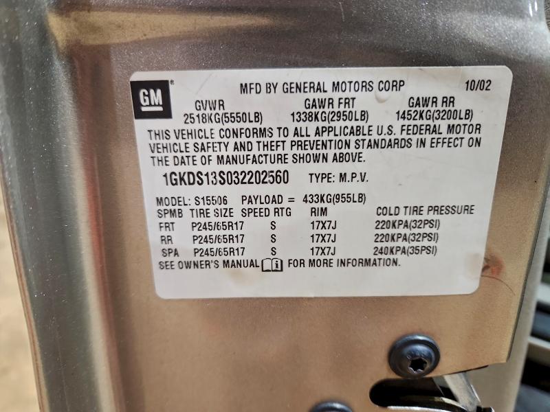 2003 GMC ENVOY #3303760416