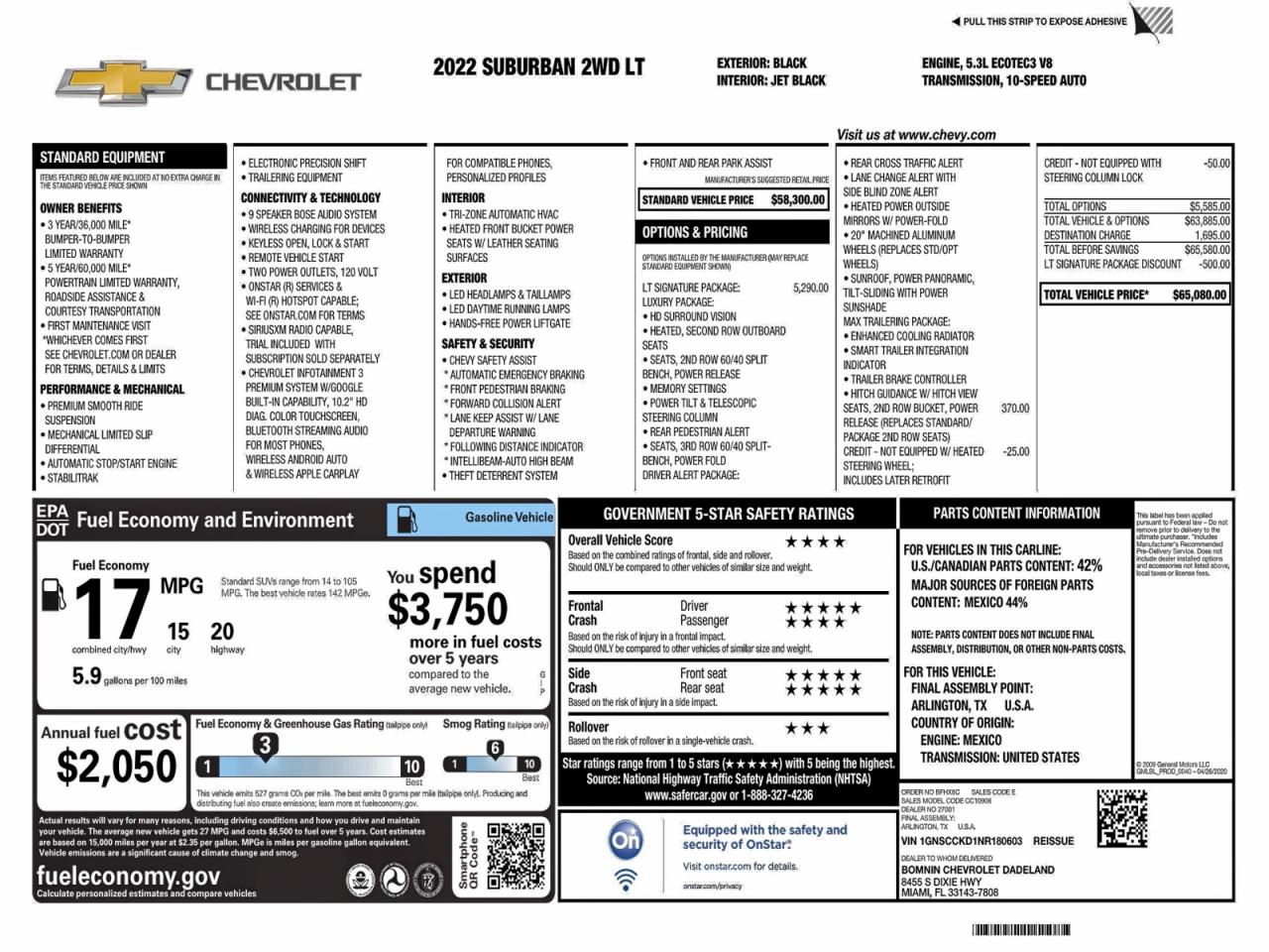 Lot #3316738449 2022 CHEVROLET SUBURBAN C