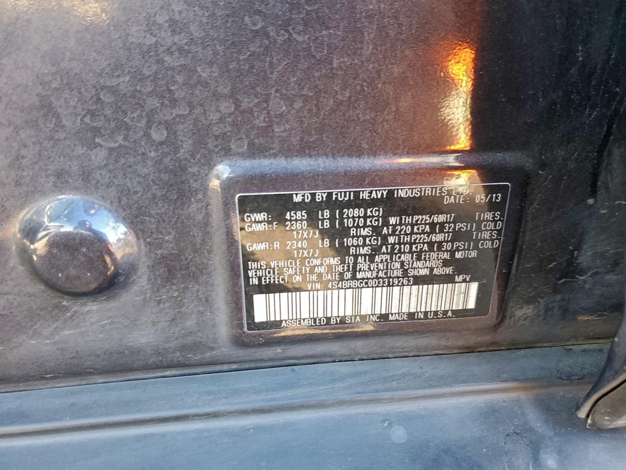 SUBARU OUTBACK 2.5I PREMIUM