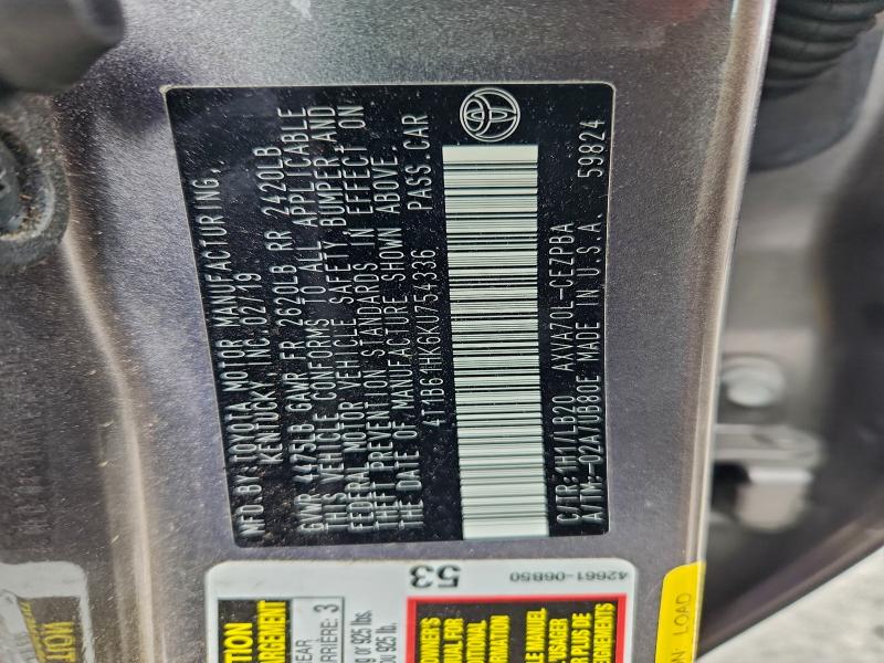 2019 TOYOTA CAMRY XSE #3302836922