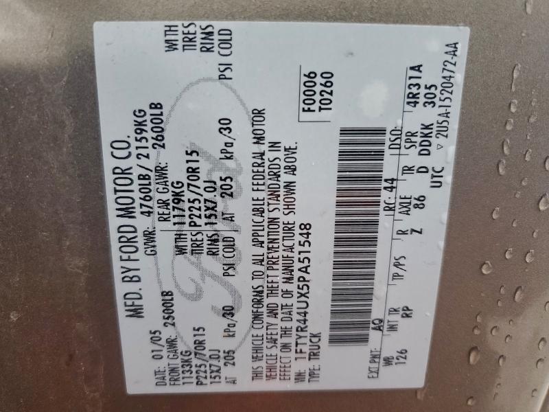 2005 FORD RANGER SUP #3311593782