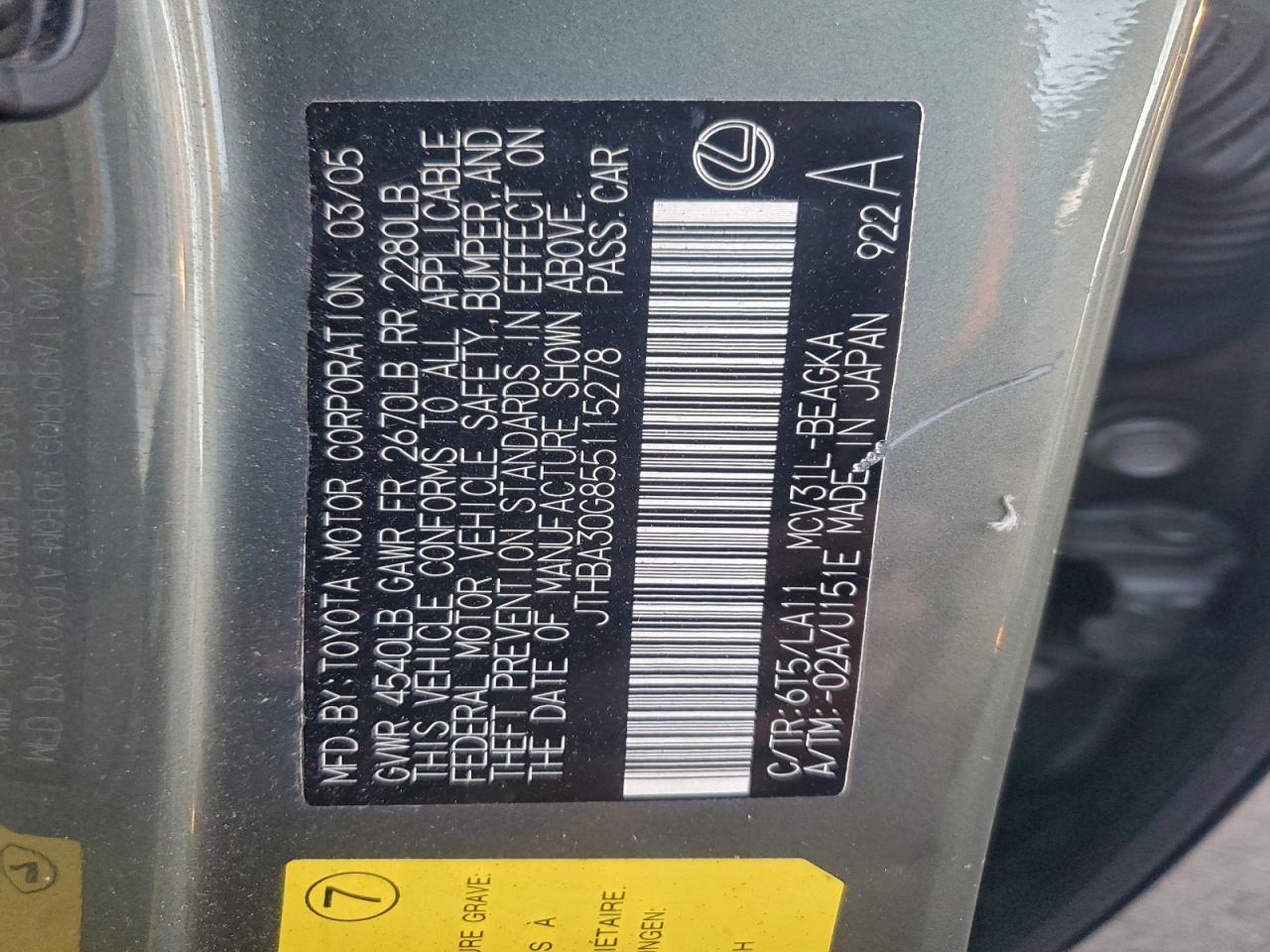 Lexus Es 330 Image 12