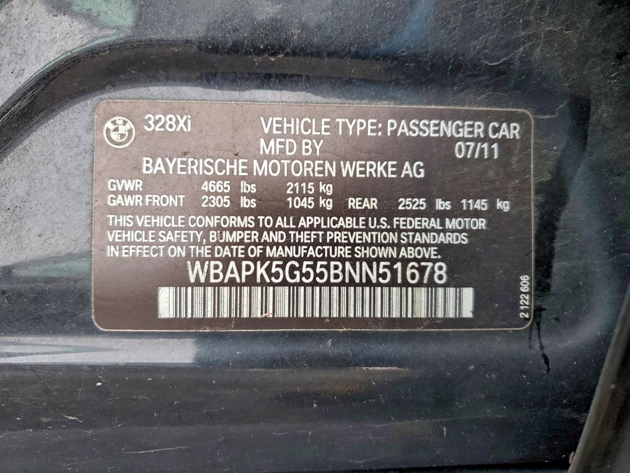 BMW 3 SERIES XI SULEV