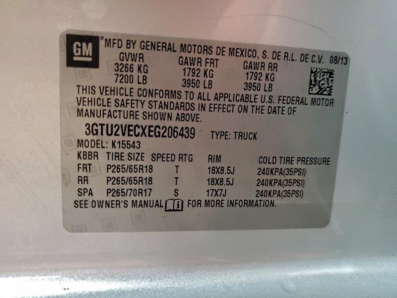 2014 GMC SIERRA K15 #3304002660