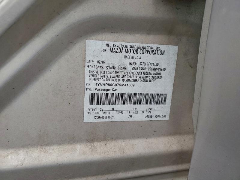 2007 MAZDA 6 I #3311481240