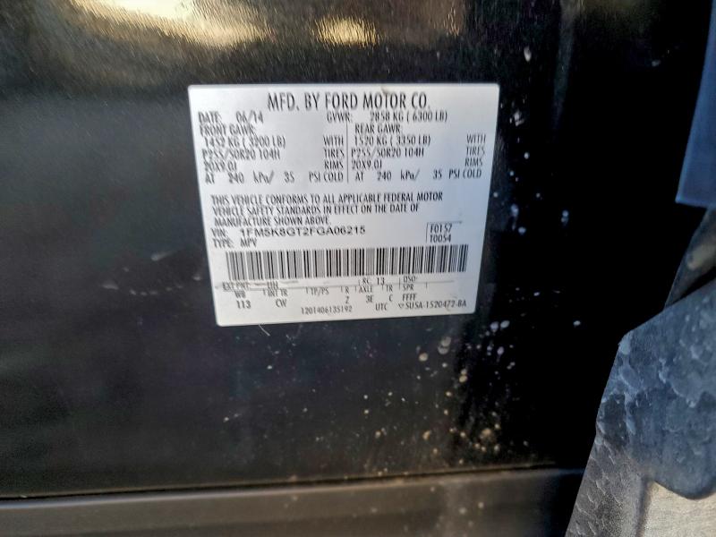 2015 FORD EXPLORER S #3304488438