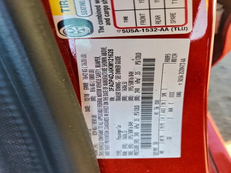 2019 FORD FIESTA ST #3310533067