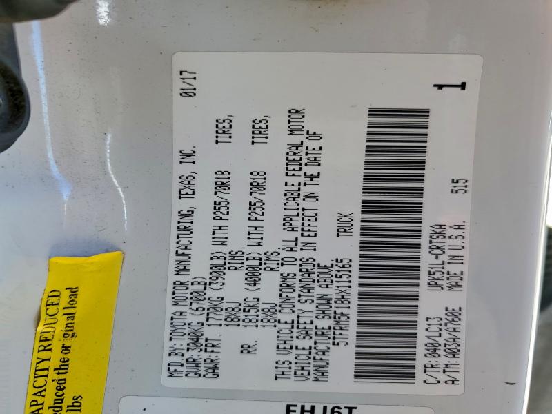 2017 TOYOTA TUNDRA DOU #3320215177