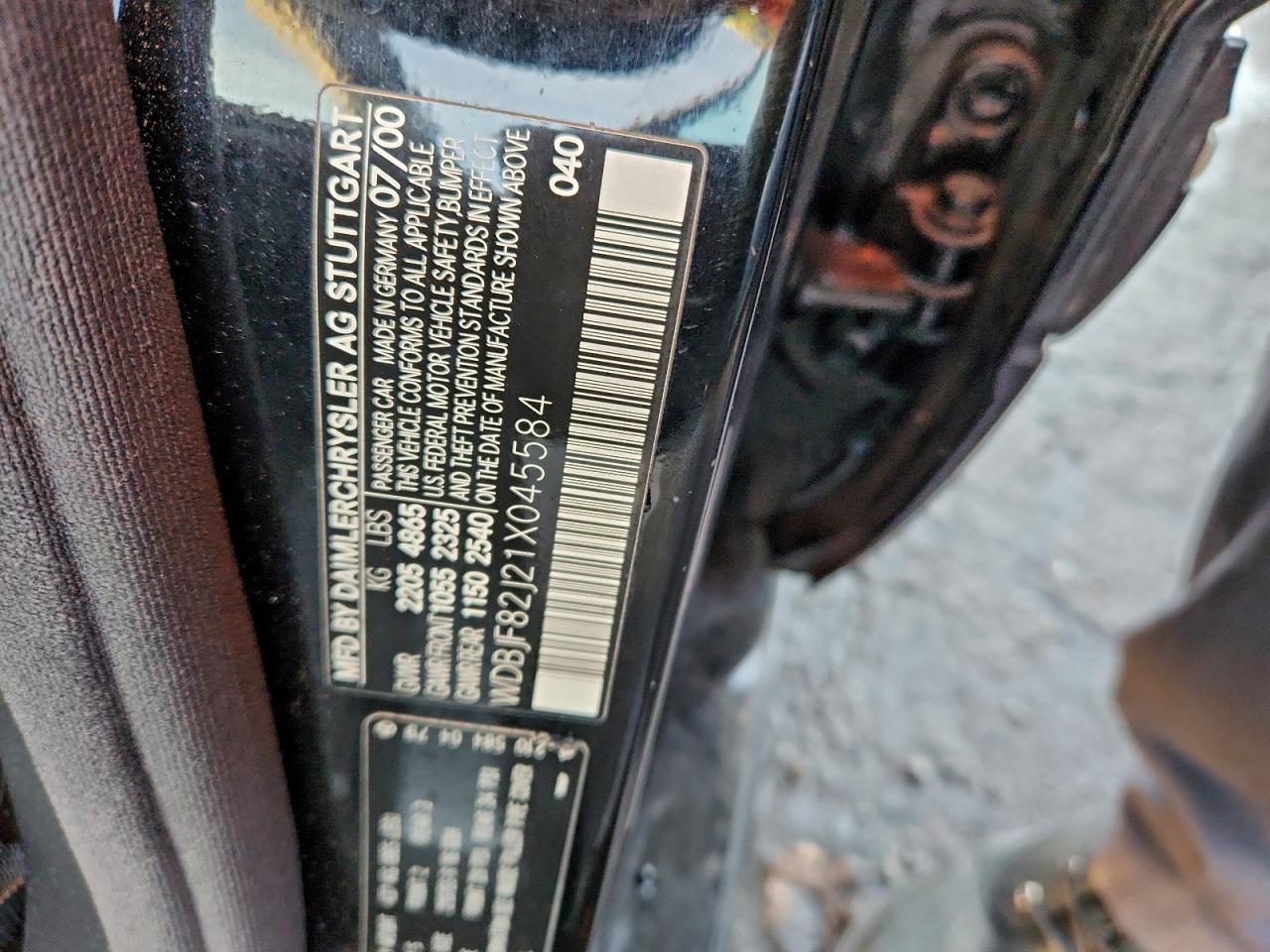 Lot #3304515507 2001 MERCEDES-BENZ E 320 4MAT