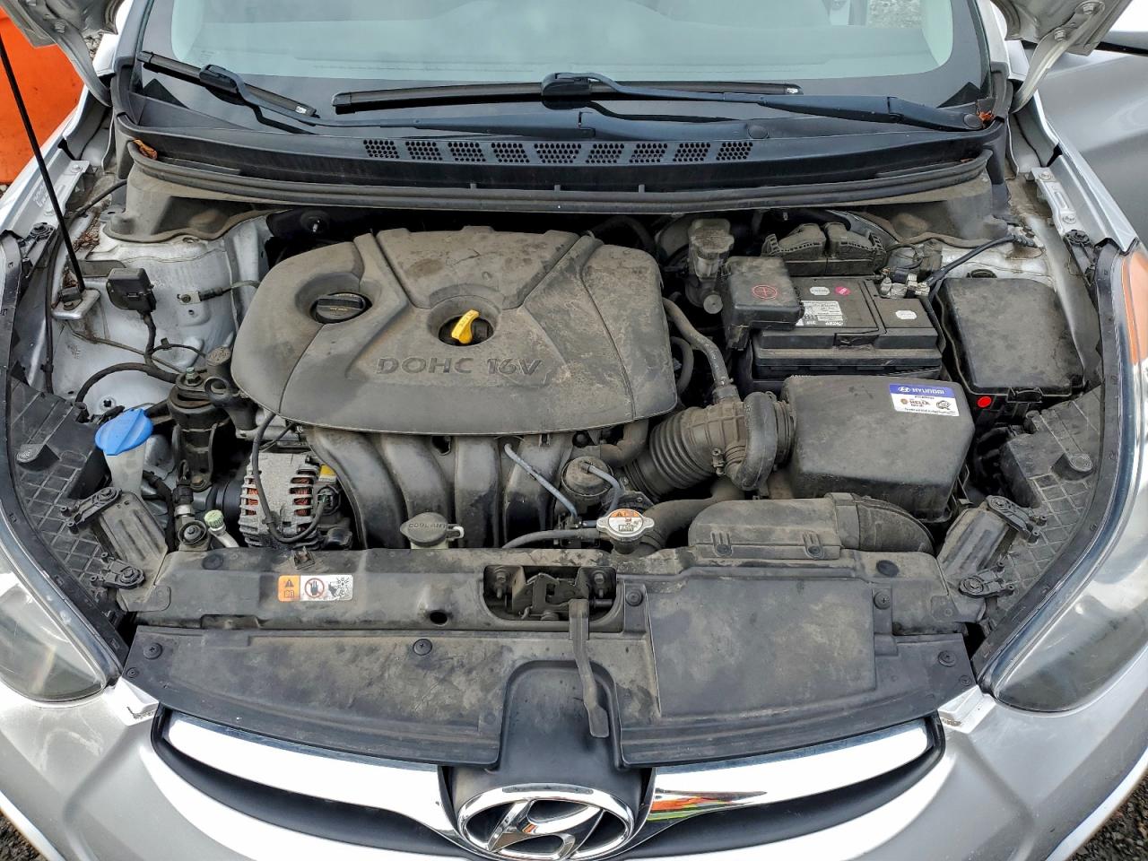 Lot #3316081293 2013 HYUNDAI ELANTRA GL