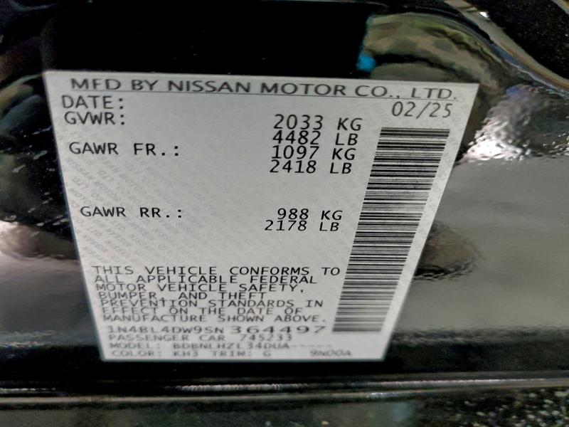 2025 NISSAN ALTIMA SV #3315799355