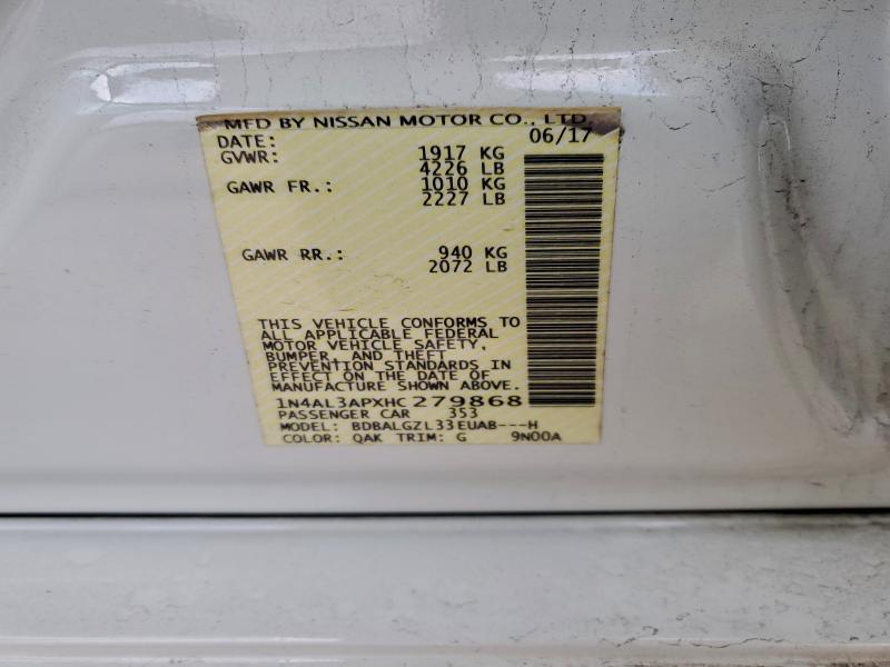 2017 NISSAN ALTIMA 2.5 #3309423975