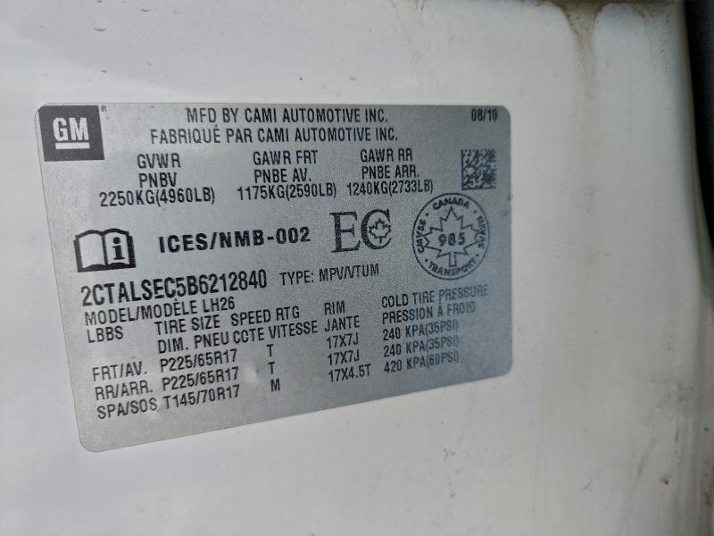 2011 GMC TERRAIN SL #3316189893