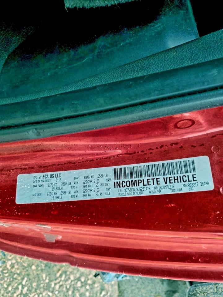 Lot #3309203626 2018 RAM 5500