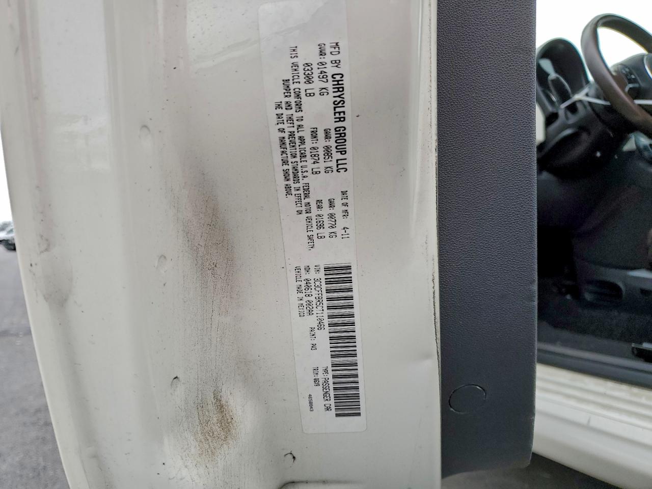 Lot #3309389984 2012 FIAT 500 SPORT