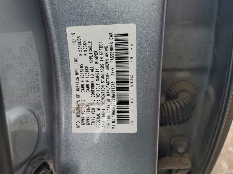 2017 HONDA ACCORD EX #3318882929