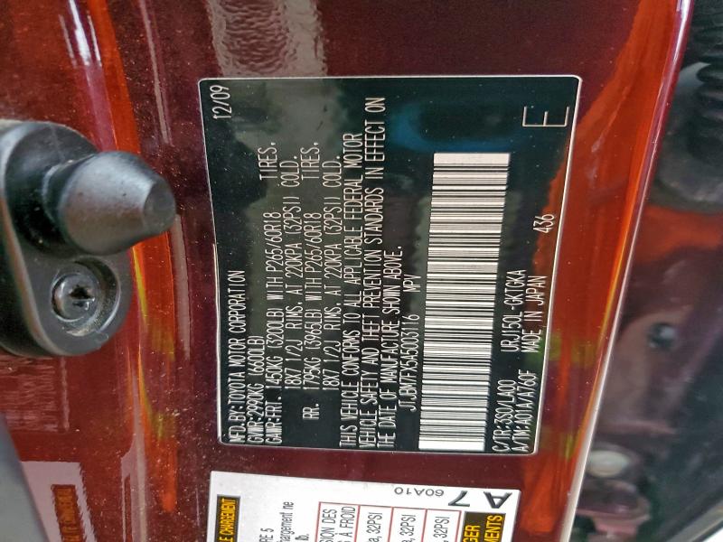 2010 LEXUS GX 460 #3306373607