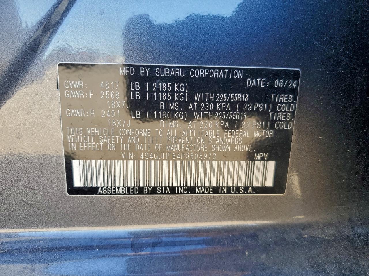 SUBARU CROSSTREK SPORT