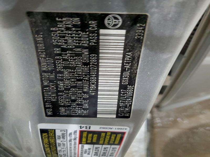 2008 TOYOTA AVALON XL #3303791454