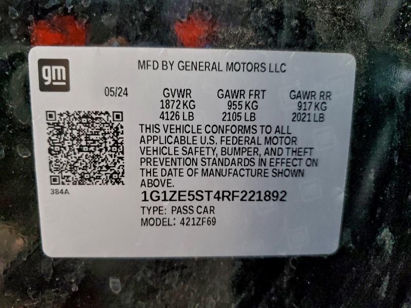 2024 CHEVROLET MALIBU PRE #3309542559