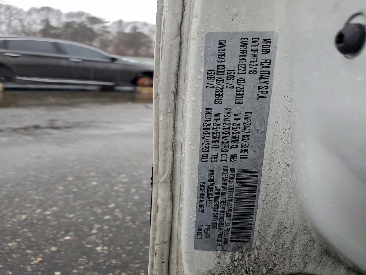 Lot #3311662220 2018 RAM PROMASTER