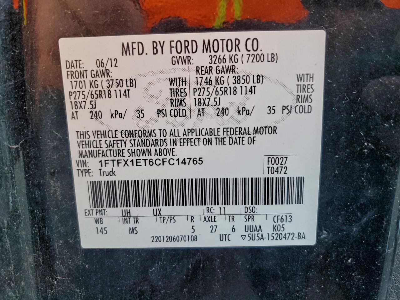 FORD F-150 SUPER CAB