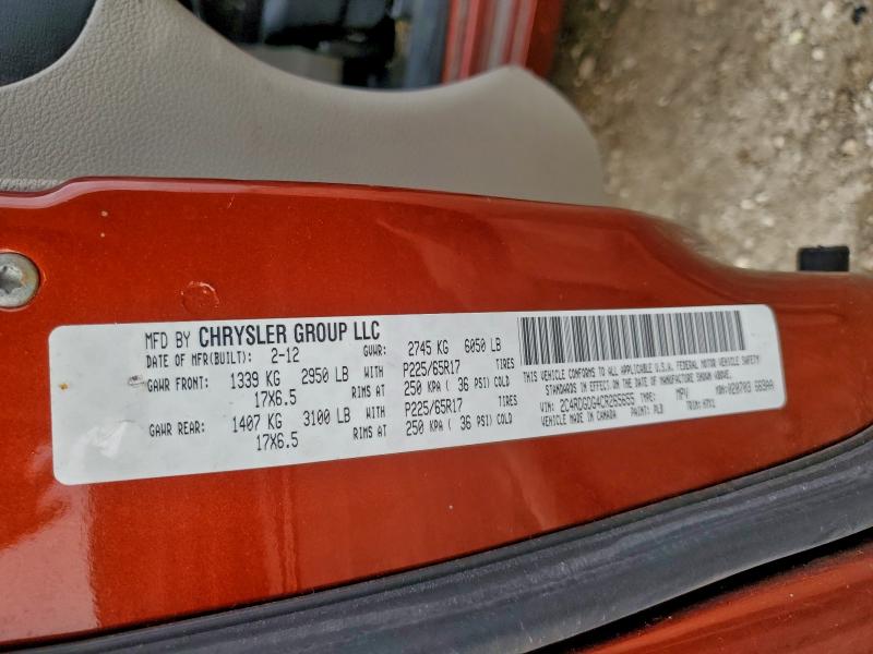 2012 DODGE GRAND CARA #3309446967