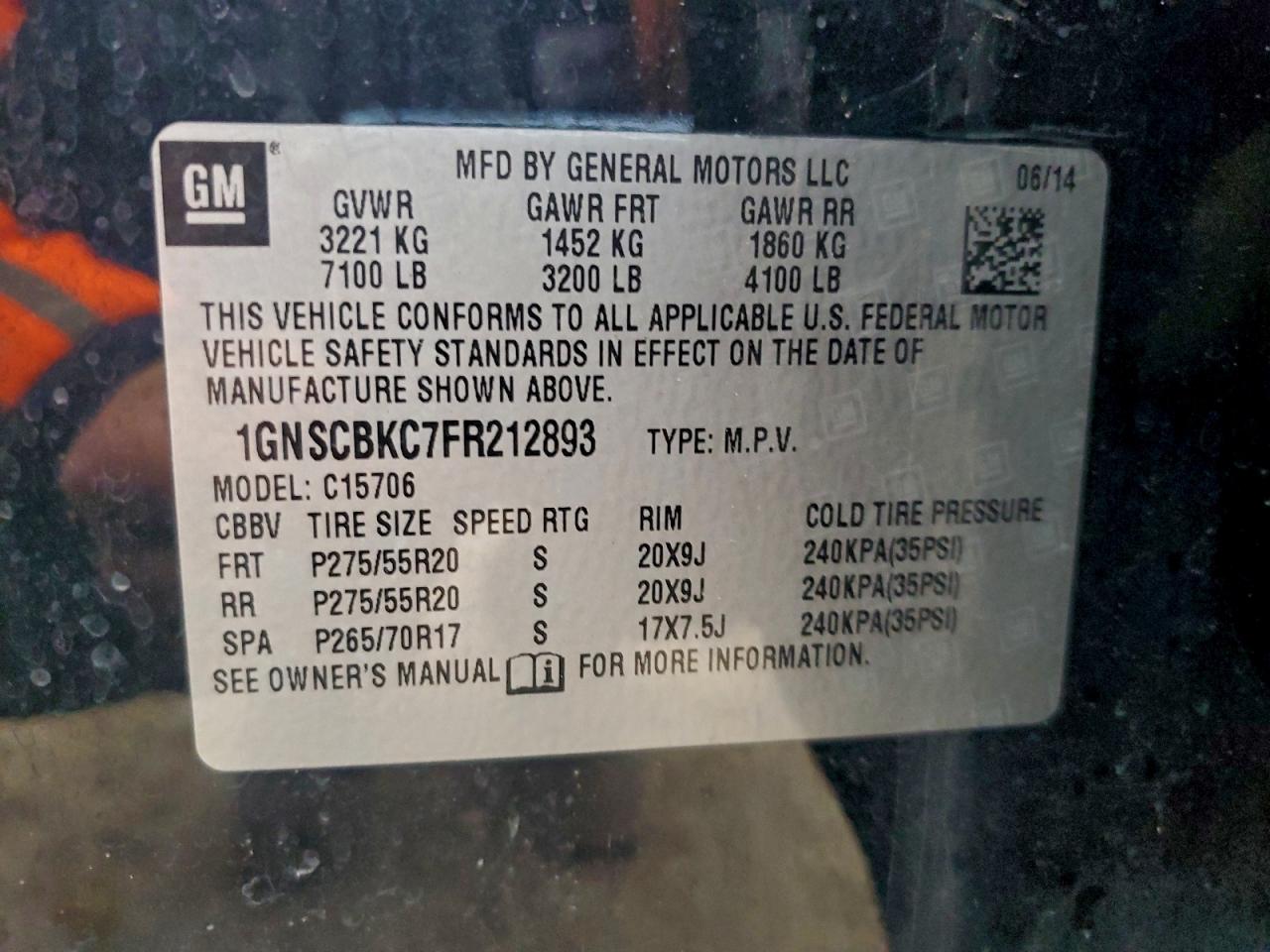 CHEVROLET TAHOE C1500 LT