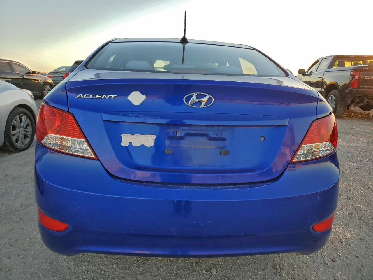 Lot #3312309777 2014 HYUNDAI ACCENT GLS