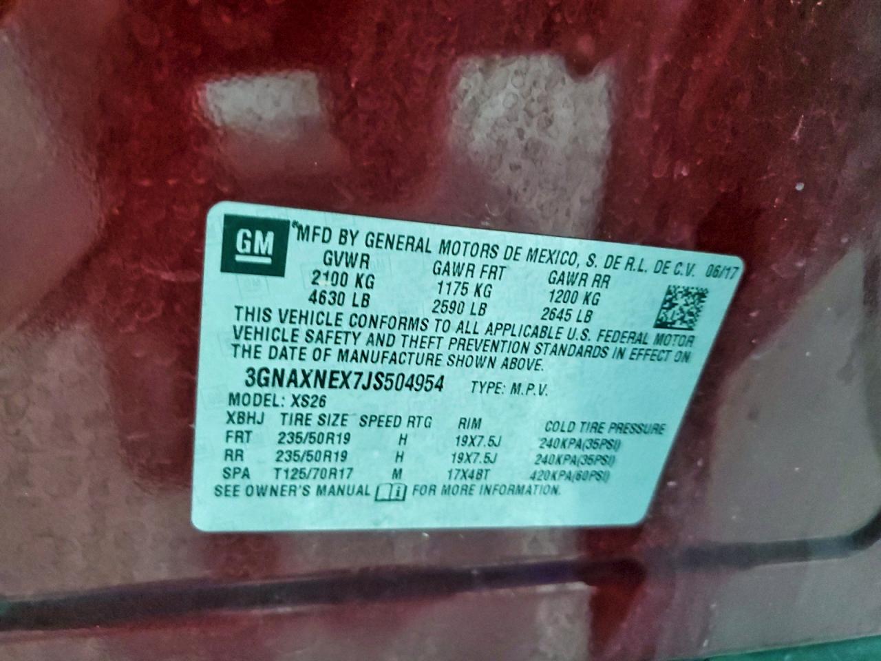 CHEVROLET EQUINOX PREMIER