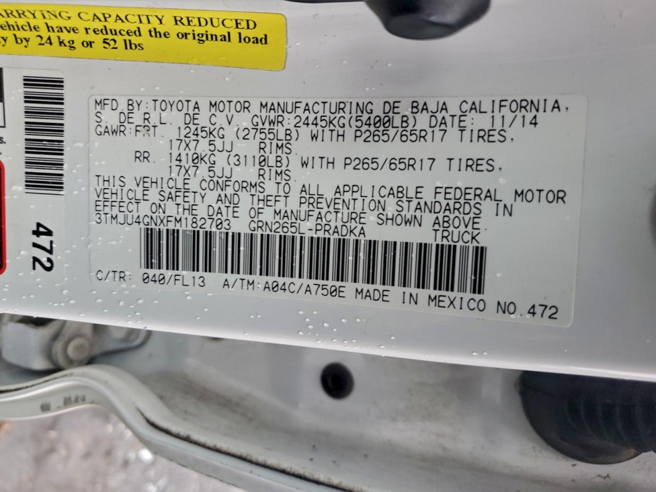 TOYOTA TACOMA DOUBLE CAB PRERUNNER