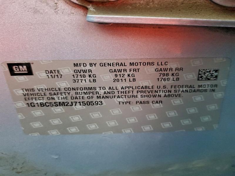 2018 CHEVROLET CRUZE LS #3304865561