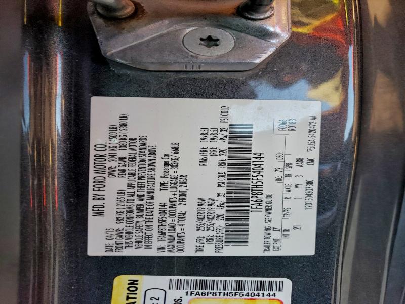 2015 FORD MUSTANG #3318020375