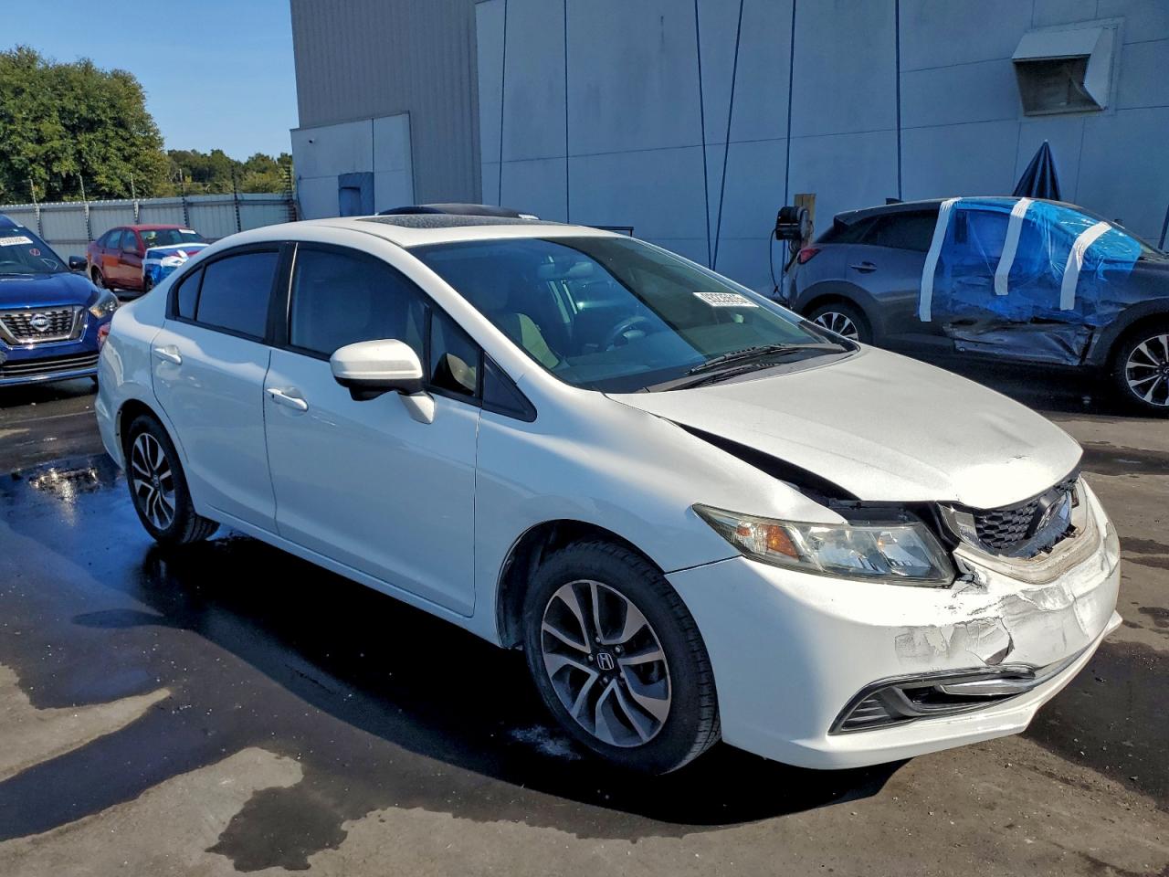 Lot #3317631527 2014 HONDA CIVIC EX