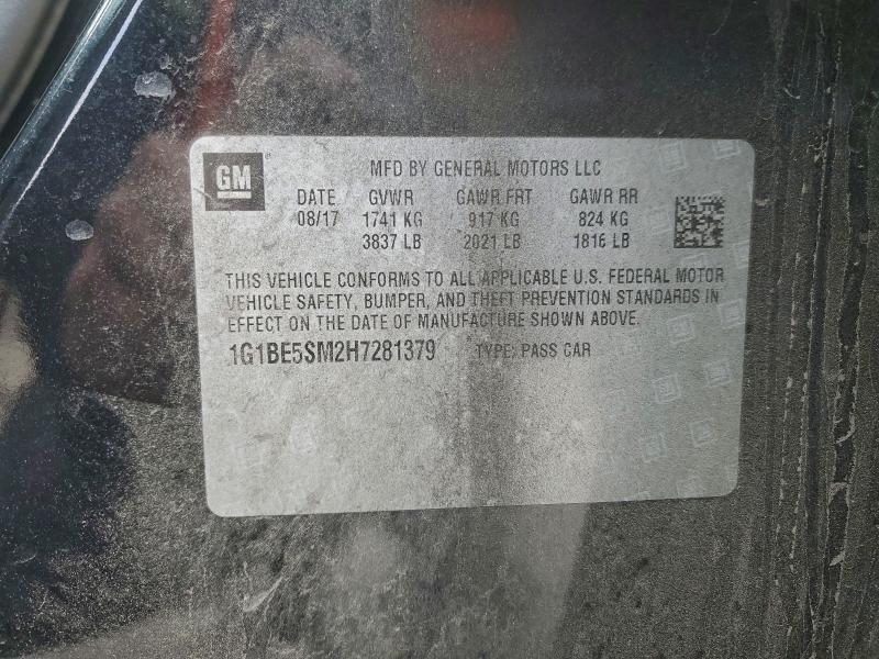 2017 CHEVROLET CRUZE LT #3302895888