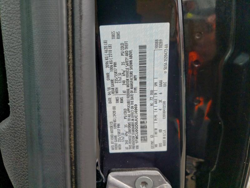 2018 FORD ESCAPE SE #3301729352