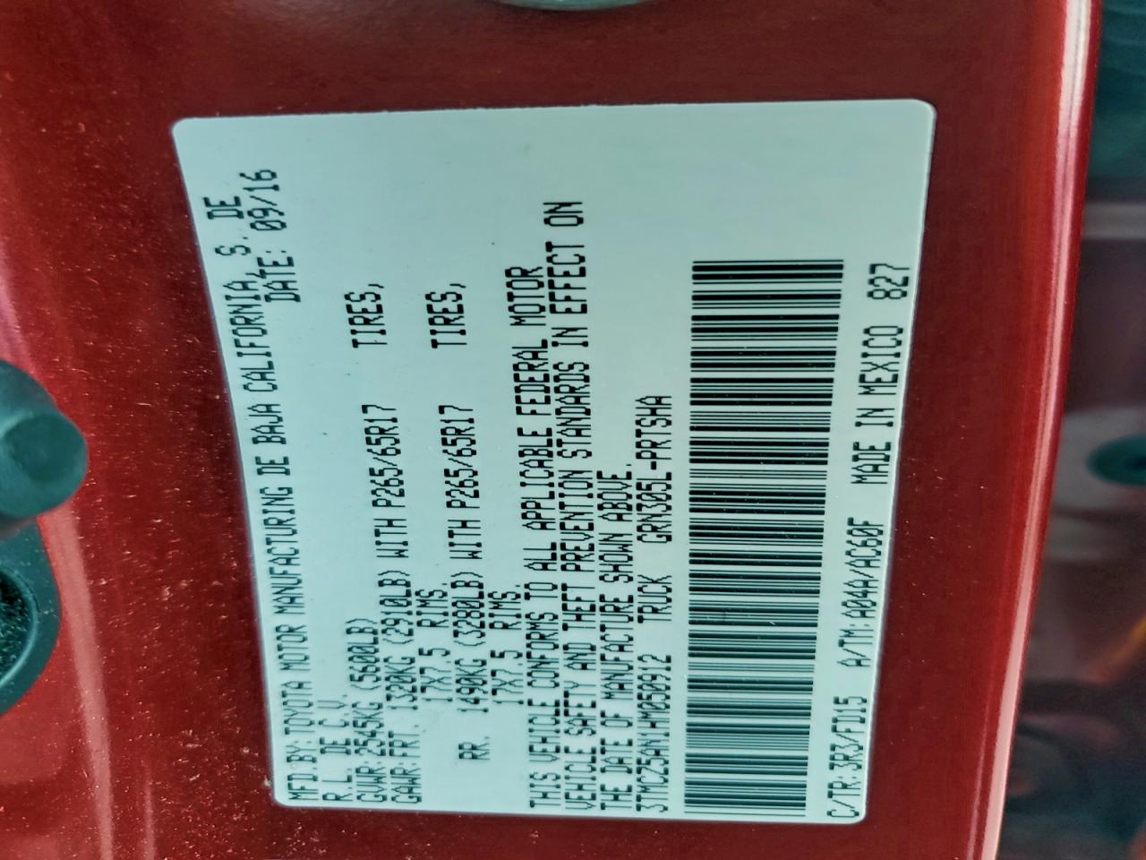 TOYOTA TACOMA DOUBLE CAB