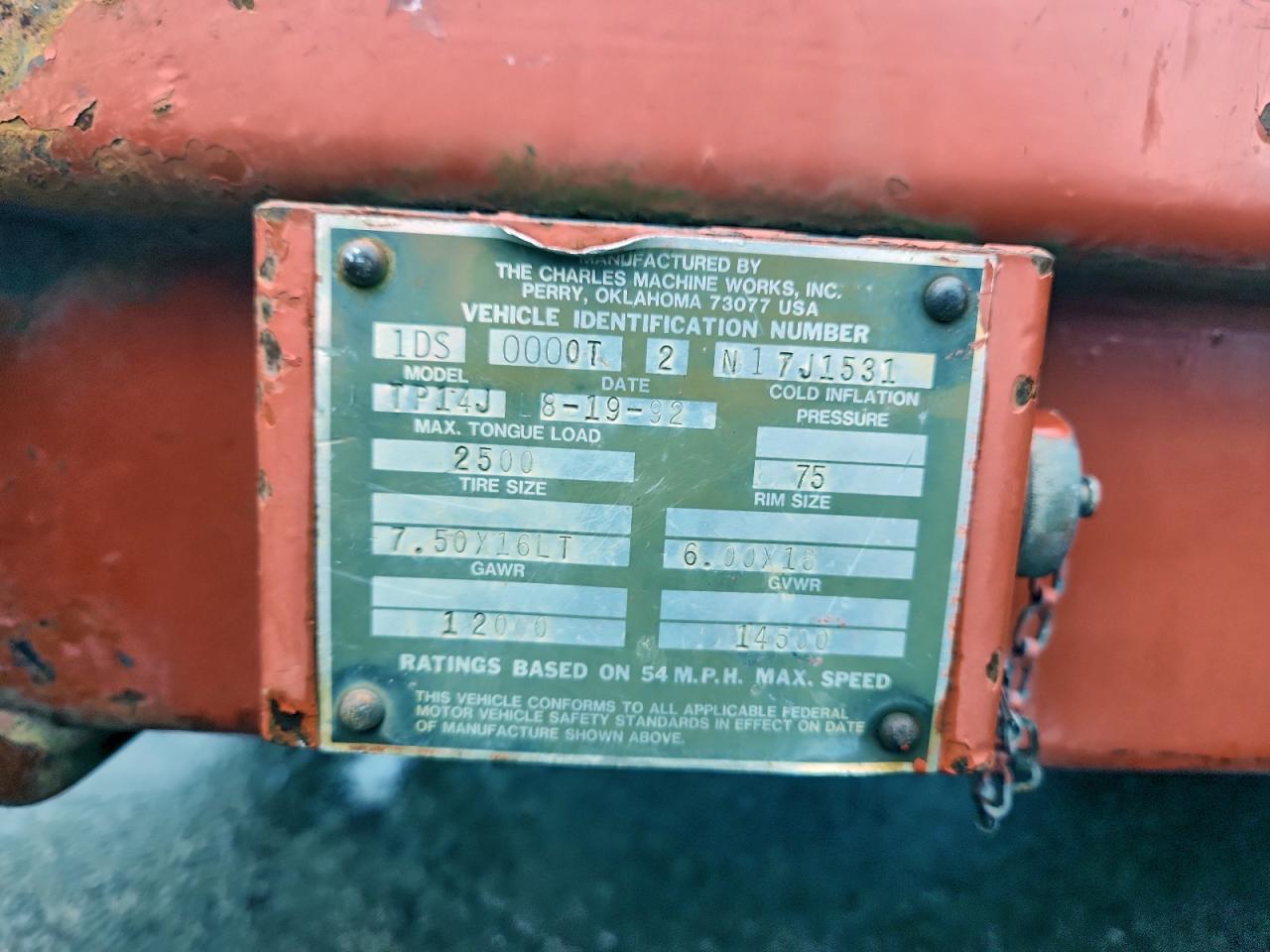 Lot #3315662806 1993 OETH READY HAUL DITCH WITCH