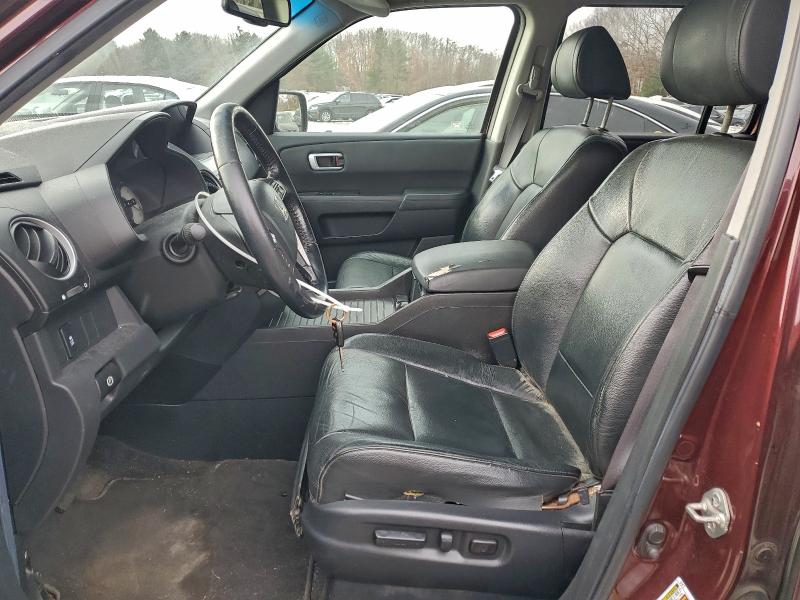 2012 HONDA PILOT EXLN #3317725102