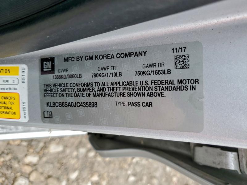 2018 CHEVROLET SPARK LS #3305587099