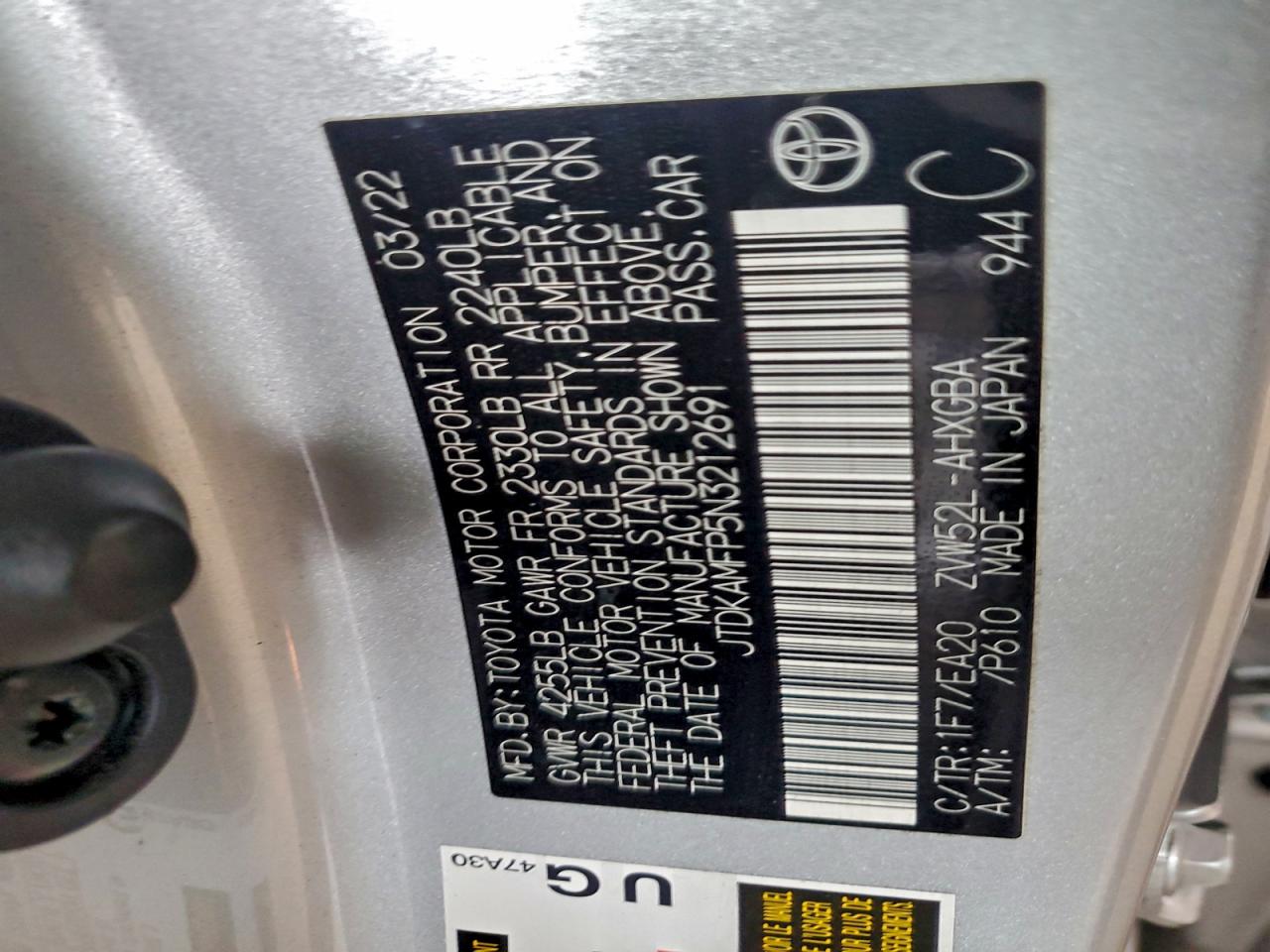 TOYOTA PRIUS PRIME LE