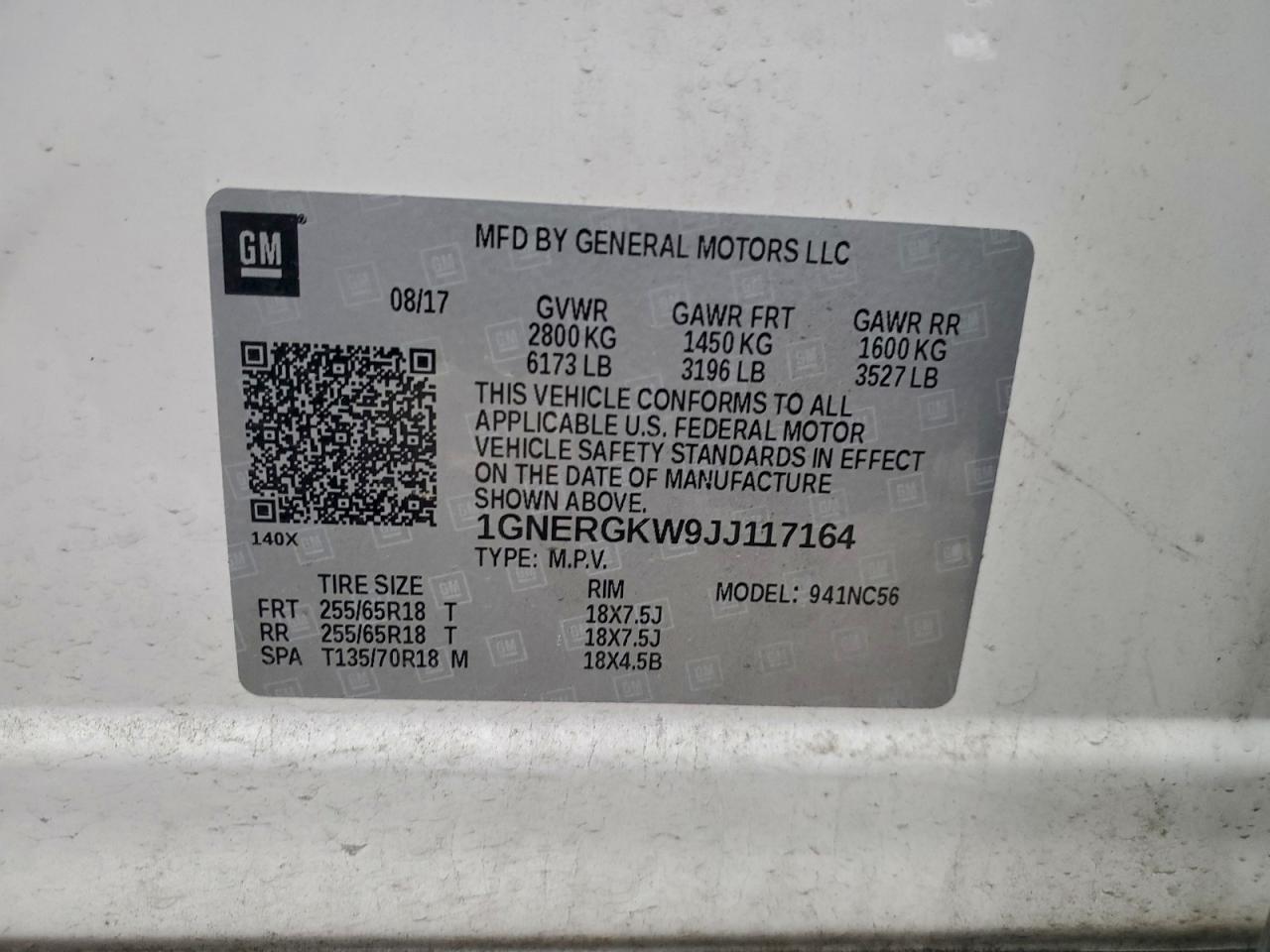 CHEVROLET TRAVERSE LT