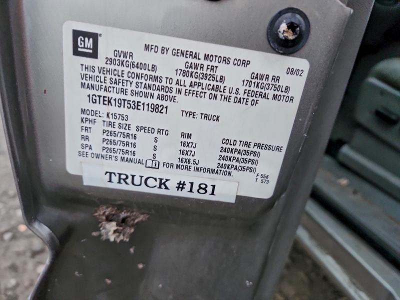 2003 GMC NEW SIERRA #3311740718