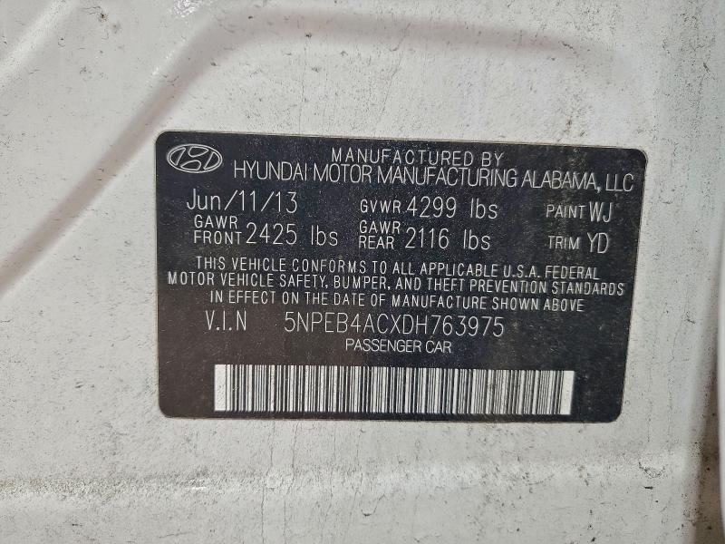 2013 HYUNDAI SONATA GLS #3304588449