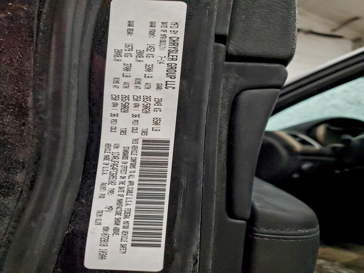 Lot #3310455296 2015 JEEP GRAND CHER