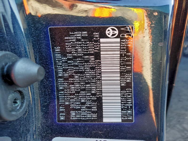 2019 TOYOTA COROLLA L #3315892147