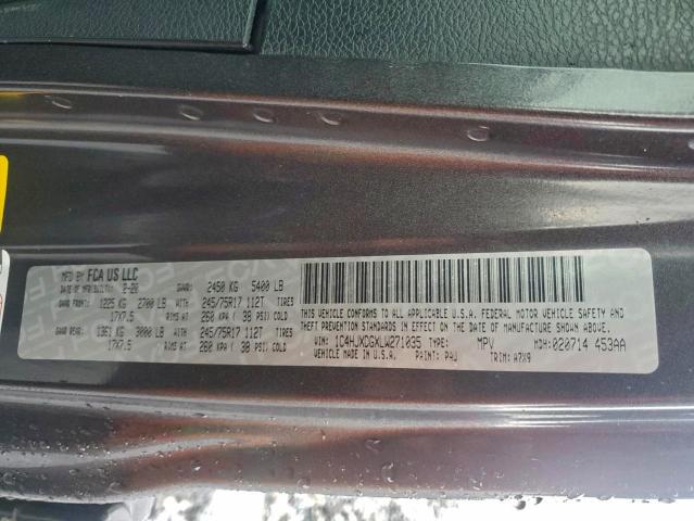 2020 JEEP WRANGLER U #3302760369